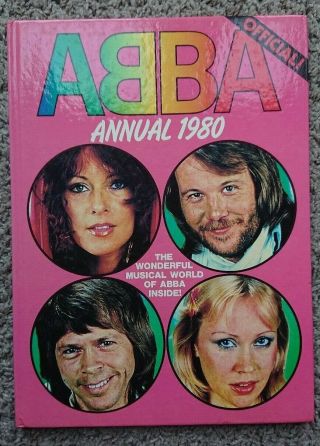 The Official Abba Annual 1980 Hardback Book Unclipped