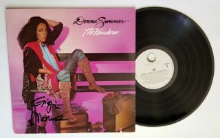 Giorgio Moroder Real Hand Signed Donna Summer - The Wanderer Vinyl