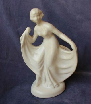 Vintage Art Deco Flapper Lady Vase Or Figurine - Haeger Caliente California