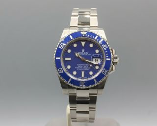 ✫rolex✫ Submariner Date " Smurf " 116619lb Box And Booklet With Seller 