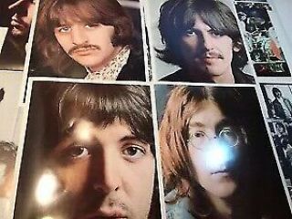 Beatles Vintage 1968 Set of 4 White Album Photos John Paul Ringo George & poster 3
