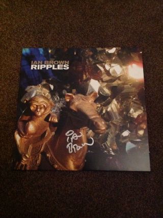 Ian Brown Ripples Hand Signed 12 " Vinyl Limited Edition White
