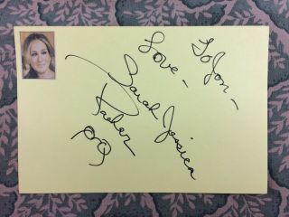Sarah Jessica Parker - Sex & The City - Footloose - Signed In 1982
