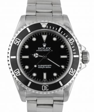 2000 A Serial Rolex Submariner No - Date 14060 M Swiss Only Black Dive 40mm Watch