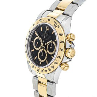 Rolex Daytona Auto Steel Yellow Gold Mens Oyster Bracelet Watch Chrono 16523 3