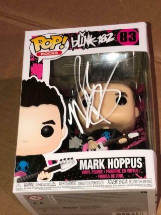Awesome Mark Hoppus Blink 182 Signed Autographed Funko Pop