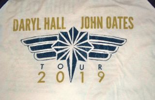 Daryl Hall & John Oates 2019 Real Deal Tour 3/4 Sleeve T - Shirt Xxl Never Worn