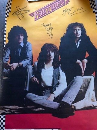 Fastway - Signed Poster - Fast Eddie Clarke - Trick Or Treat