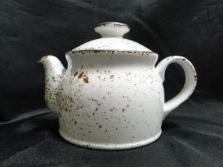 Steelite Performance Craft,  England: White Teapot Club W/ Lid,  4 1/2 ",  15 Oz