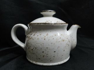 Steelite Performance Craft,  England: White Teapot Club w/ Lid,  4 1/2 