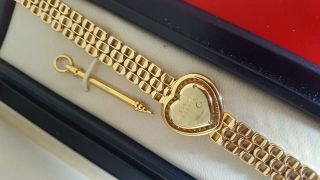 CHOPARD Pavé Heart Diamonds 18K Gold Quatrz Watch 2