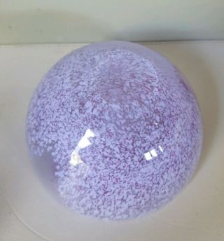 Caithness Glass Scotland Hand Crafted Lilac/White Medium Bowl 3