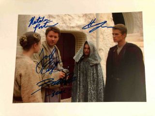 Hayden Christensen Natalie Portman Star Wars Signed Autograph 6x8 Photo