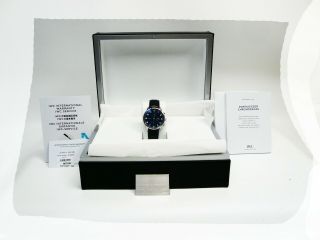 IWC Portugieser Chronograph IW371601 Auto RARE Blue Dial Wristwatch Box & Papers 3