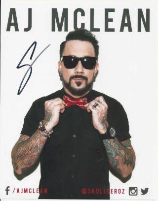 A.  J.  Mclean - Backstreet Boys Signed Photo