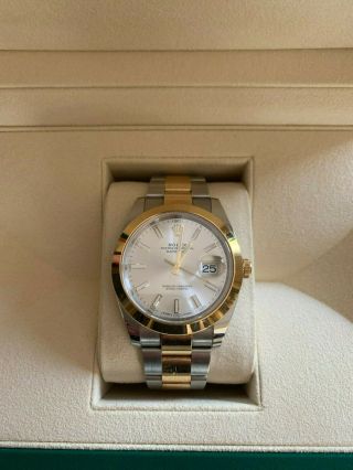 Rolex Datejust 41 Two - Tone - 126303 - Silver Dial With 18k Gold Bezel
