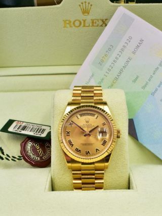 Men ' s Rolex Day Date Perpetual Ref 118238 Circa 2006,  Papers and Tags 3