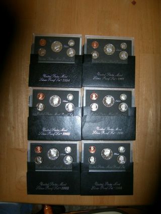 6 Silver Proof Set 1992 1993 1994 1995 1996 1997 1st Owner Coins Gift Idea