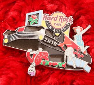 Hard Rock Cafe Pin San Antonio Hearse Dias De Los Muertos Classic Skeleton Car