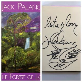 Oscar Winner Jack Palance Signed Autograph The Forest Of Love 1st Ed Hc S&h