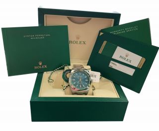 Stickered Rolex Milgauss Z - Blue Green Anniversary 40mm 116400 Gv Watch