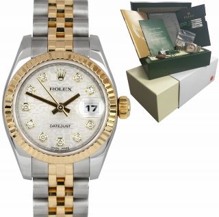 Ladies Rolex Datejust Diamond Two - Tone Gold 26mm Jubilee Watch 179173 B,  P