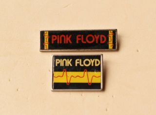 Vintage Pink Floyd Metal Pin Badges X 2.  Prog Rock Music Band
