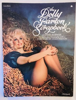 Dolly Parton 1978 Abridged Pic Scrapbook By Connie Berman Large Softcover Book
