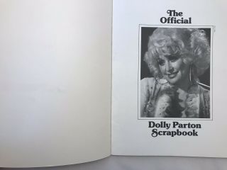 Dolly Parton 1978 Abridged Pic Scrapbook By Connie Berman Large Softcover Book 2
