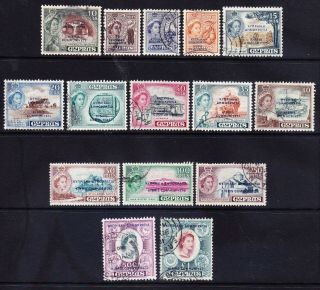 Cyprus 1960 Qeii Sg188/202 Set Of 15 - Overprinted - Good To Fine.  Cat £95