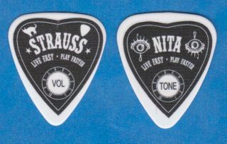 Nita Strauss Guitar Pick 2019 Concert Tour Alice Cooper Live Fast Play Faster