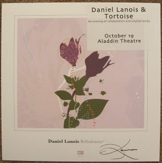 Signed Daniel Lanois Poster In - Person W/proof Autograph Belladonna