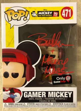 Bret Iwan Signed Autographed Gamer Mickey Mouse Funko Pop Disney Jsa 5