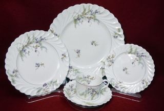 Haviland China Orsay Limoges France 5 - Piece Place Setting C/s Dinner Salad Bread