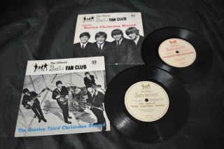 The Official Beatles Fan Club 7 " Flexi Another Beatles & Third Christmas Records