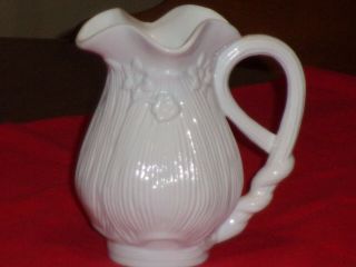 Nantucket 6 " Porcelain Milk Glass Pitcher