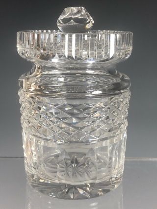 Waterford Cut Crystal Lismore Lidded Jam Jelly Jar
