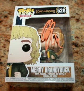 Dominic Monaghan Merry Lord Of The Rings Signed Auto Authenticated Funko Pop