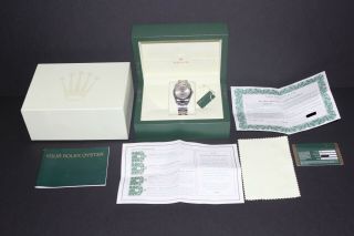 Rolex Oyster Perpetual Datejust Mens 116200 Stainless Steel Watch Silver Dial