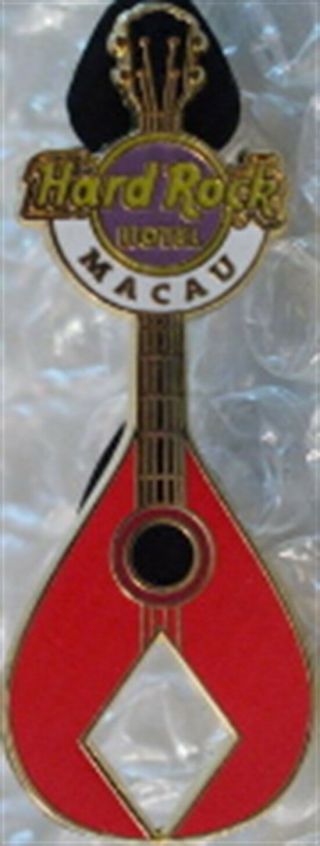 Hard Rock Hotel Macau 2009 Playing Card Suit Guitar Pin - Diamond Hrc 52336