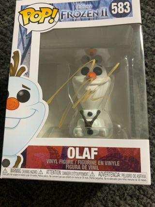 Josh Gad Autograph Funko Pop 583 Olaf Signed W/coa Frozen 2