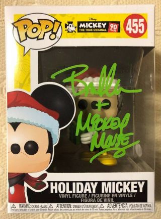 Bret Iwan Signed Autographed Holiday Mickey Mouse Funko Pop Disney Jsa