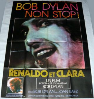 Bob Dylan - Renaldo And Clara - Extra Large French Movie Poster - 1978