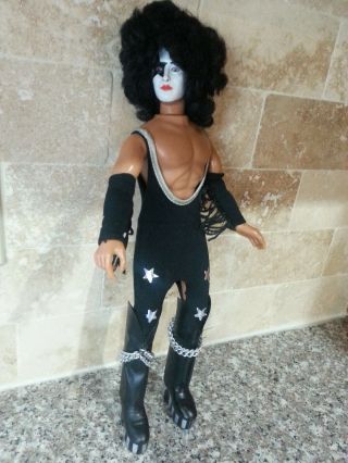 1977 Paul Stanley Kiss Mego Aucoin Muscle Action Figure Doll Complete