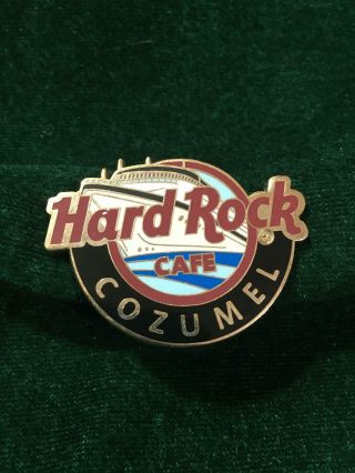 Hard Rock Cafe Pin Cozumel Global Logo Series Large Logo W Cruise Ship