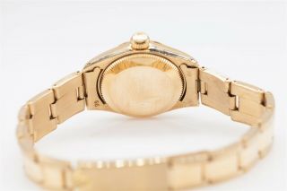 $20,  000 CHAMPAGNE ROLEX DATEJUST Ladies PRESIDENT 18k Yellow Gold Watch 2