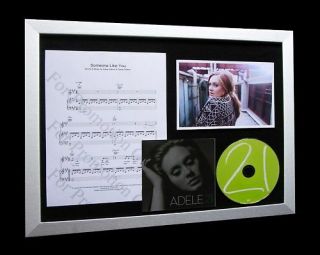 Adele Someone Like You Ltd Top Quality Music Cd Framed Display,  Fast Global Ship