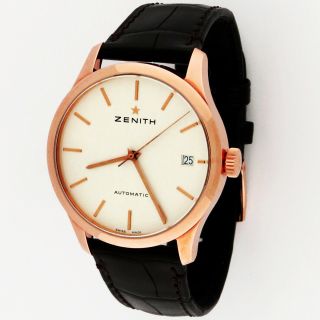 Zenith Port Royal 18k Rose Gold 18.  5000.  2572pc/01.  C498 Automatic Watch 38mm B/p