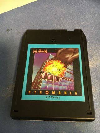 Def Leppard 1983 Pyromania 8 Track Tape Rare Collectible