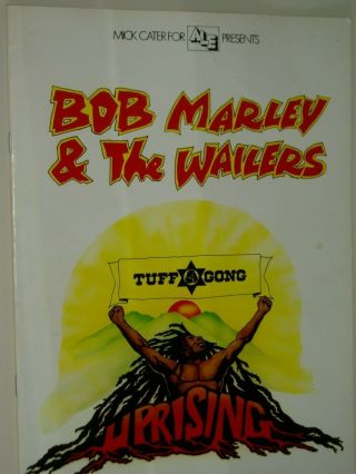 Bob Marley & The Wailers.  " Uprising " Tour Programme.  (uk).  1980